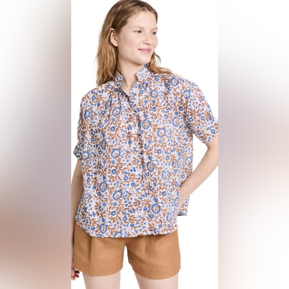 Alix of Bohemia Kitsey Hydrangea Shirt Womens Size Large - Picture 4 of 16